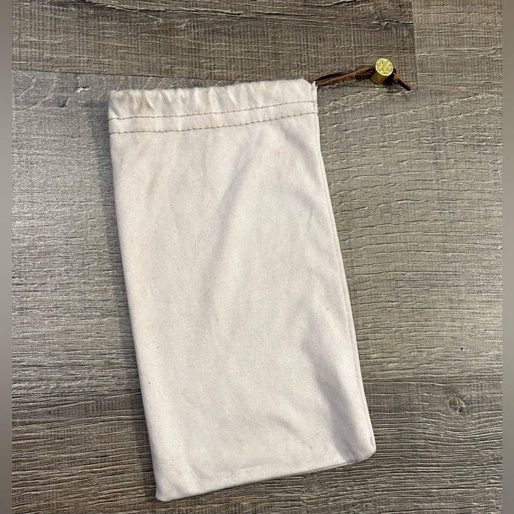 Tory Burch Cream Drawstring Pouch